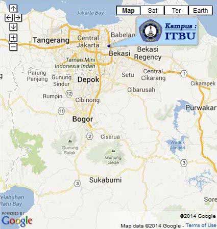 Campus Map & Location ITBU Jakarta Nomor